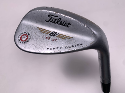 Titleist Vokey Spin Milled CC Chrome Lob Wedge LW 60* 7 Bounce Wedge RH, 1 of 12