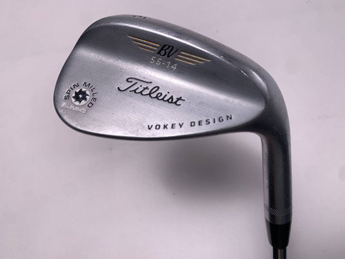 Titleist Vokey Spin Milled SM4 Chrome Sand Wedge SW 56* 14 Bounce Wedge RH, 1 of 12
