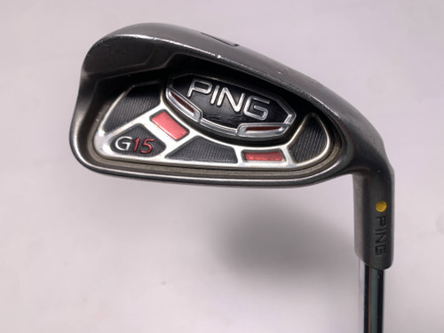 Ping G15 Single 7 Iron Yellow Dot 1.5* Up AWT Soft Regular Regular Steel Mens RH, 1 of 12