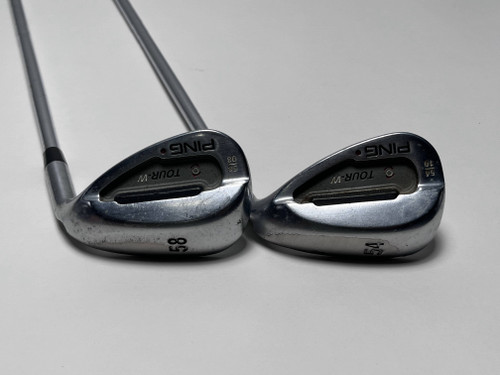 Ping Tour-W Brushed Silver Wedge Set 54*10 | 58*8 Maroon Dot 5* Up Reg RH +1'', 1 of 12