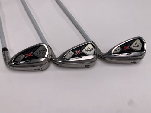 Callaway X Hot 19 Iron Set 8-PW 75g Regular Graphite Mens RH Midsize Grips, 1 of 12