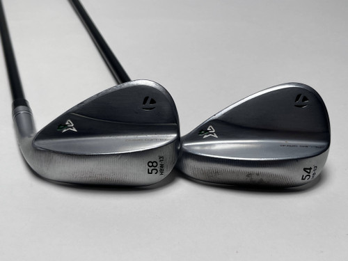 TaylorMade Milled Grind 4 Chrome Wedge Set 54* 13 58* 13 KBS Max Graphite RH, 1 of 12