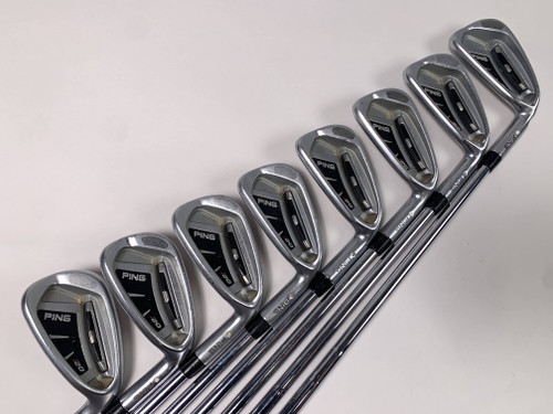 Ping i20 Iron Set 3-PW White Dot 3* Up CFS Stiff Steel Mens RH +1/2'', 1 of 12