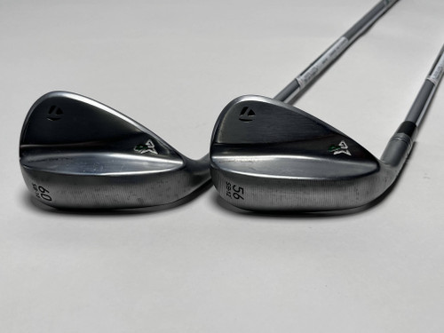 TaylorMade Milled Grind 4 Chrome Wedge Set 56* 12 60* 10 115g Wedge Steel LH, 1 of 12