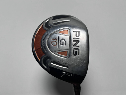 Ping G10 7 Fairway Wood 21.5* TFC 129 F Soft Regular Senior Graphite Mens RH, 1 of 12