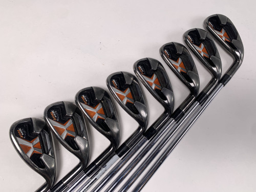 Callaway X-24 Hot Iron Set 4-PW+GW Uniflex Steel Mens RH, 1 of 12