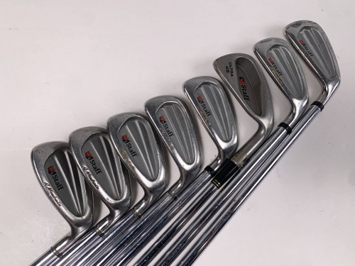 Wilson Robert Mondrella Signature Iron Set 3-PW+SW Stiff RH No 9 iron RATTLE, 1 of 12