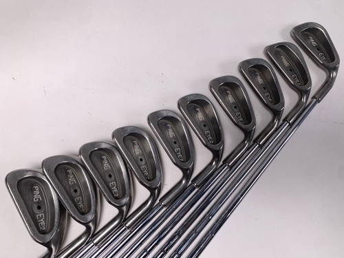 Ping Eye 2 Iron Set 2-PW+SW Black Dot Karsten ZZ-Lite Stiff Steel Mens RH, 1 of 12