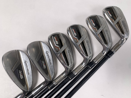 TaylorMade M6 Iron Set 7-PW+GW+SW Fujikura Atmos Red 6R Regular Graphite Mens RH, 1 of 12
