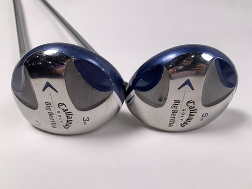Callaway Big Bertha 2007 3 & 5 Fairway Wood Set 15* 18* Aldila 50g Ladies RH, 1 of 12