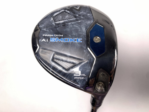 Callaway Paradym Ai Smoke Max 3HL Fairway Wood 16.5* Kai'li White 70S Stiff RH, 1 of 12