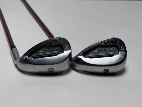 Ping Tour-W Black Chrome Wedge Set 56* 14 60* 10 Black Dot TFC 129 I Regular RH, 1 of 12