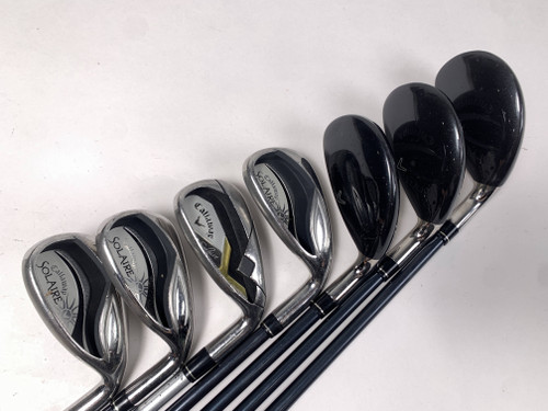 Callaway Solaire 2014 Hybrid Iron Set 5H-7H 8-9+GW+SW 55g Ladies RH, 1 of 12