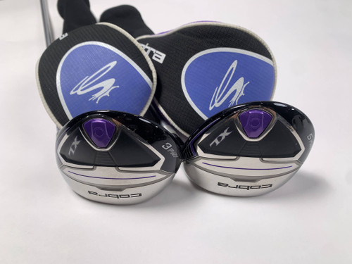 Cobra XL Womens 3 & 5 Fairway Wood Set 19* 22* Ladies Graphite Womens RH HC, 1 of 12
