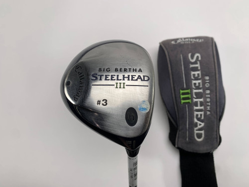 Callaway Steelhead III 3 Fairway Wood 15* System III Regular Graphite Mens RH HC, 1 of 12