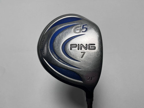 Ping G5 7 Fairway Wood 21* TFC 100 F Soft Regular Senior RH Undersize Grip, 1 of 12