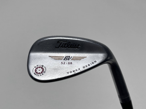 Titleist Vokey Spin Milled Chrome 2009 Wedge 52* 8 Bounce Wedge Steel Mens RH, 1 of 12