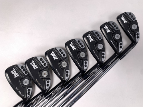 PXG 0311 XP GEN5 Xtreme Dark Iron Set 4-PW KBS Tour 120g Stiff Steel Mens RH, 1 of 12