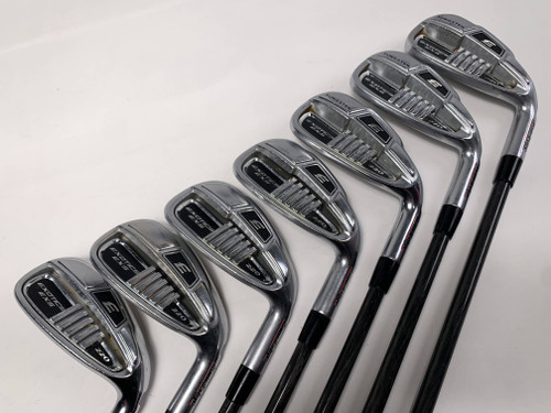 Tour Edge Exotics EXS 220 Iron Set 5-PW+GW AeroTech Gener8 F2 Senior Graphite RH, 1 of 12