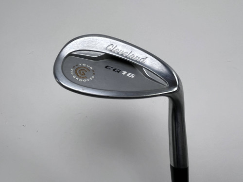 Cleveland CG16 Chrome Zip Groove Gap Wedge GW 50* 10 Bounce Traction RH, 1 of 12