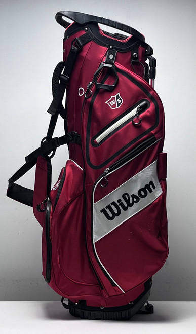 Wilson Staff Stand Bag Red 5-Way Divide Dual Strap Golf Bag, 1 of 12