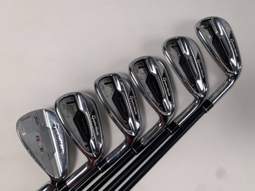 TaylorMade RSi 1 Iron Set 6-PW+AW REAX 55g Senior Graphite Mens RH, 1 of 12