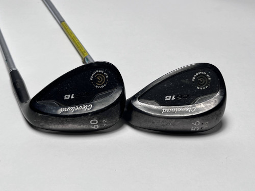 Cleveland CG16 Black Zip Groove Wedge Set 56* 14 | 60* 12 Traction Wedge RH, 1 of 12