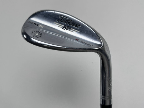 Titleist Vokey SM6 Tour Chrome Lob Wedge LW 58* 12 Bounce K-Grind Wedge RH, 1 of 12