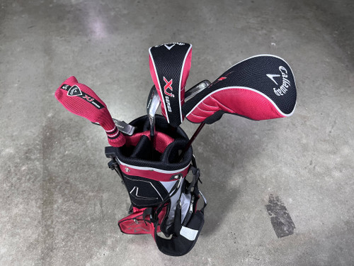 Callaway Xj Series Club Set Driver 3W 5H 9 SW Putter XJ 48''-53'' Youth RH Bag, 1 of 12