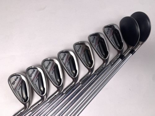 Ping Karsten 2014 Hybrid Iron Set 3H-4H 5-PW+SW Black Dot Distance Regular RH, 1 of 12