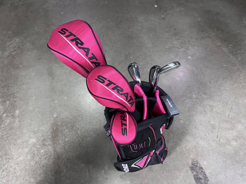 Strata Ladies Club Set Driver 5W 5H 7-9-SW Putter Ladies Graphite Womens RH Bag, 1 of 12