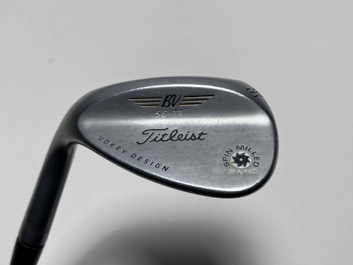 LEFTY Titleist Vokey Spin Milled SM4 Chrome Sand Wedge SW 56* 11 Bounce Wedge LH, 1 of 12