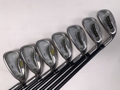 TaylorMade Rac OS 2005 Iron Set 4-PW UG65 65g Regular Graphite Mens RH, 1 of 12