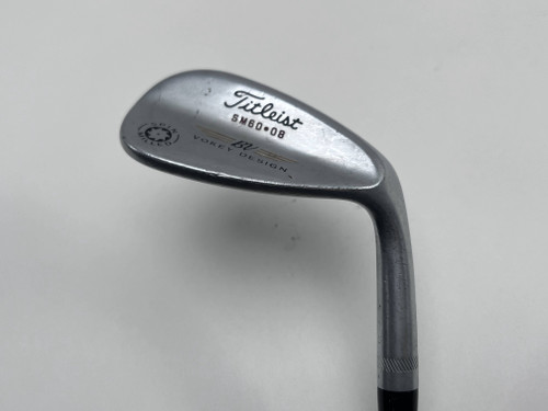 Titleist Vokey Spin Milled Chrome Wedge 60* 8 Bounce Wedge Steel Mens RH, 1 of 12
