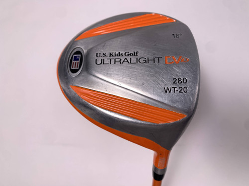 US Kids UltraLight WT-20 Driver 18* - 51" Orange Youth Graphite Junior RH, 1 of 12
