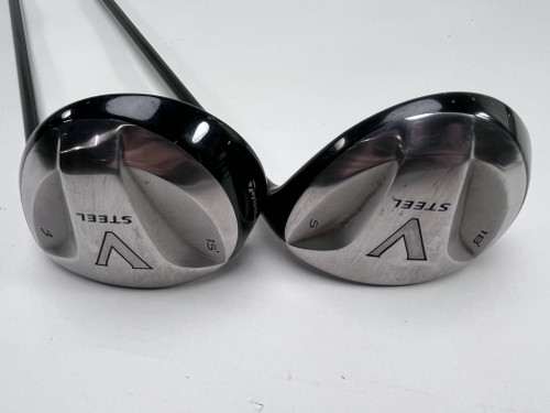 TaylorMade V Steel 3 & 5 Fairway Wood Set 15* 18* MAS2 Regular RH, 1 of 12