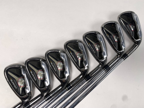 TaylorMade Burner 2009 Iron Set 4-PW Burner Superfast 85g Stiff Steel Mens RH, 1 of 12