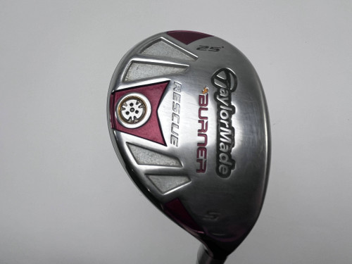 TaylorMade Burner Rescue 5 Hybrid 25* REAX SuperFast 65g Stiff Graphite Mens RH, 1 of 12