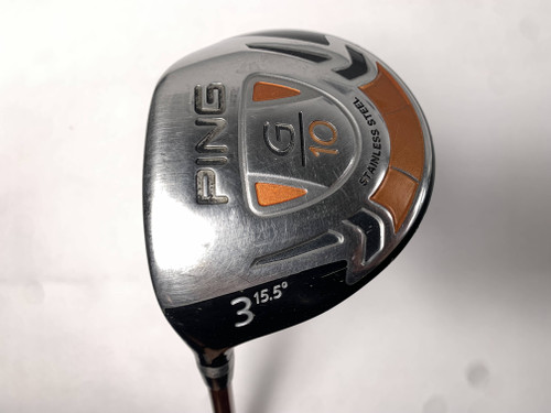 Ping G10 3 Fairway Wood 15.5* TFC 129 F Regular Graphite Mens RH Undersize Grip, 1 of 12