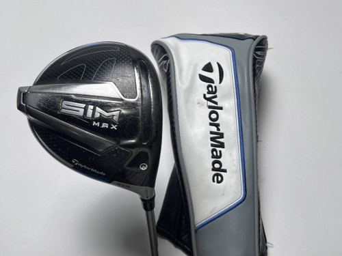TaylorMade SIM MAX Driver 10.5* Aldila Ascent Red 60g Stiff Graphite Mens RH HC, 1 of 12