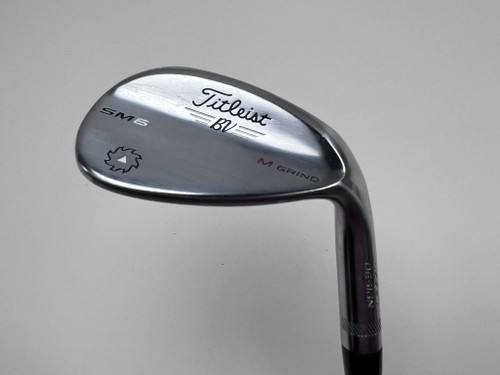 Titleist Vokey SM6 Tour Chrome Sand Wedge SW 56* 8 Bounce M-Grind Wedge RH, 1 of 12