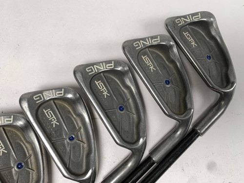 Ping ISI K Iron Set 3-PW Blue Dot 1* Up 350 Series Stiff Graphite Mens RH +1'', 1 of 12