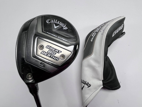 Callaway Great Big Bertha 23 5 Fairway Wood 18* Helium 5F2 Senior Graphite LH HC, 1 of 12