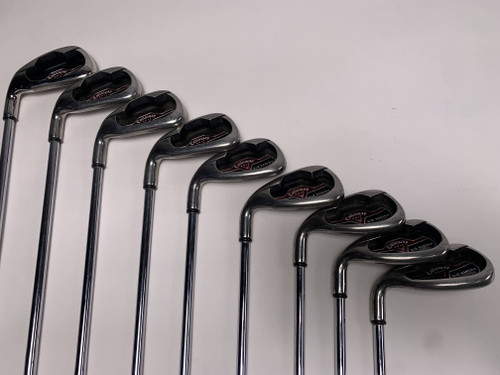 LEFTY Callaway Big Bertha 2006 Iron Set 4-PW+AW+SW Uniflex LH, 1 of 12