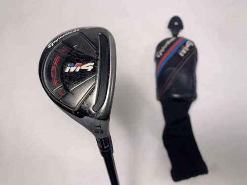 TaylorMade M4 4 Hybrid 22* Fujikura Atmos Red 5A Senior RH HC Midsize Grip, 1 of 12
