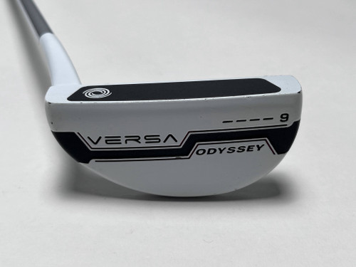 LEFTY Odyssey Versa 9 White Black White Putter 35" Mens LH, 1 of 12