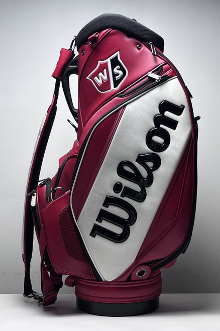 Wilson Tour Staff Bag Red 6-Way Divide Single Strap Golf Bag, 1 of 12