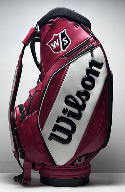 Wilson Tour Staff Bag Red 6-Way Divide Single Strap Golf Bag, 1 of 12