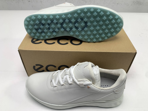 ECCO W S-Casual Hybrid Waterproof Golf Shoes White Women's SZ 7-7.5 (EU 38) NIB, 1 of 12