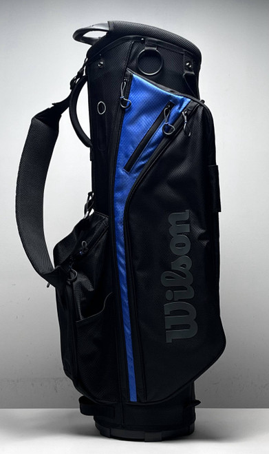 Wilson Lightweight Cart Bag Black 6-Way Divide Single Strap Golf Bag, 1 of 12